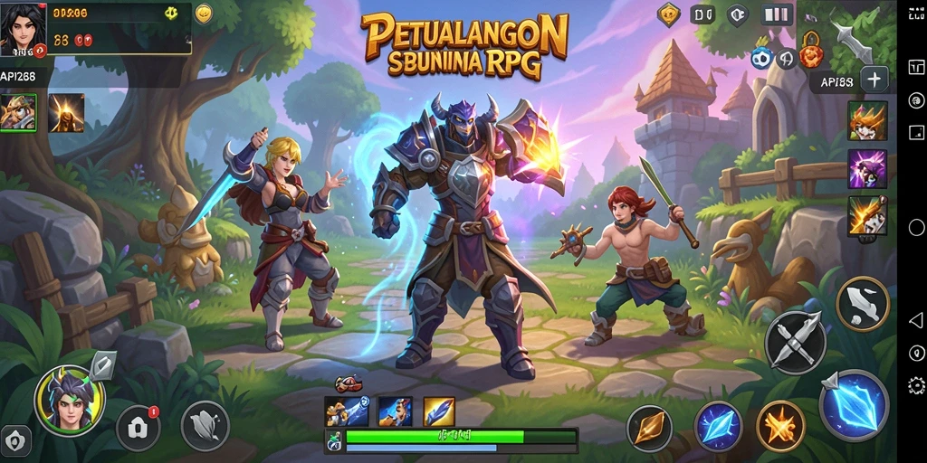 Tampilan menarik dari gameplay RPG dalam API288