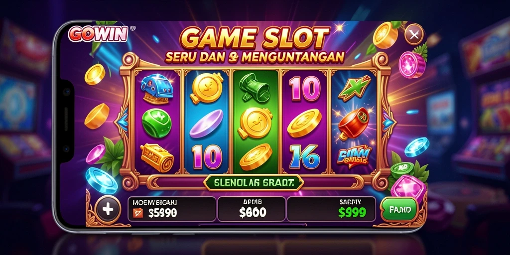 Tampilan gameplay seru dan menarik dari GOWIN yang penuh warna.