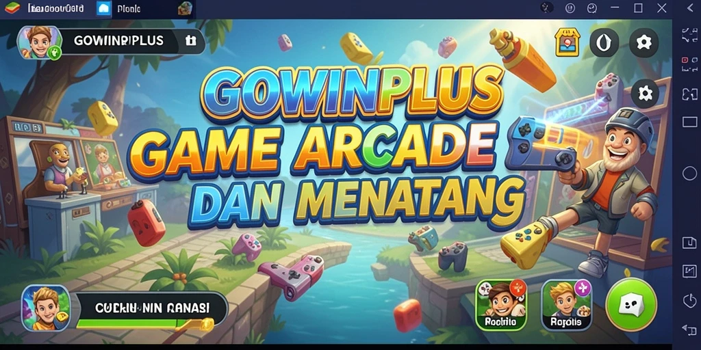 Screenshot GOWINPLUS menampilkan aksi seru dalam permainan Arcade.