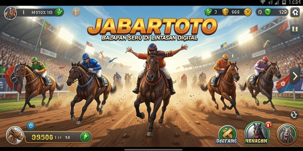 Gameplay Racing yang mendebarkan dan penuh aksi di JABARTOTO.