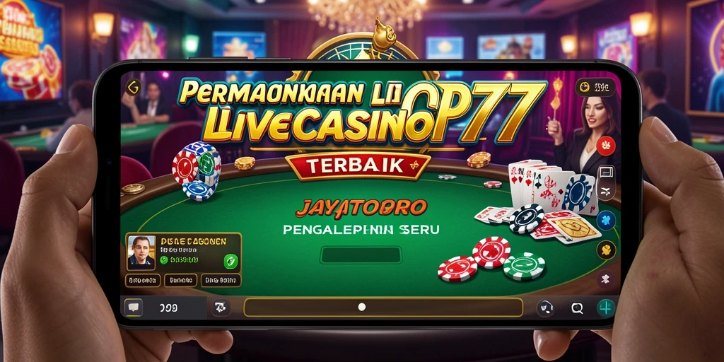 Tampilan utama <strong>JAYATOP77</strong> menunjukkan pengalaman permainan Live Casino yang mendebarkan.