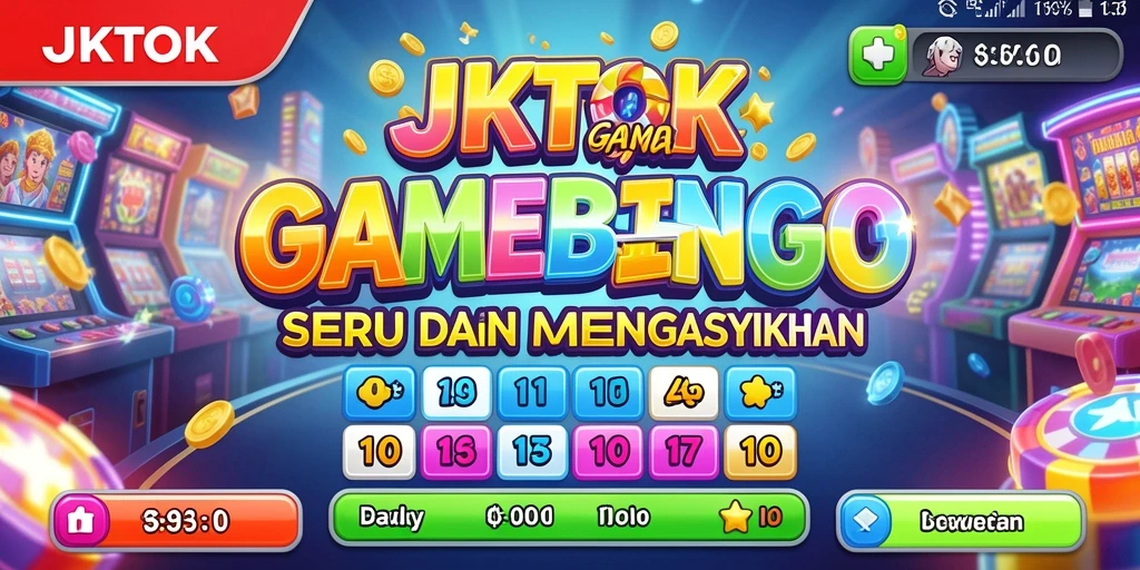 Screenshot utama JKTOK menunjukkan pemain sedang menikmati permainan Bingo.