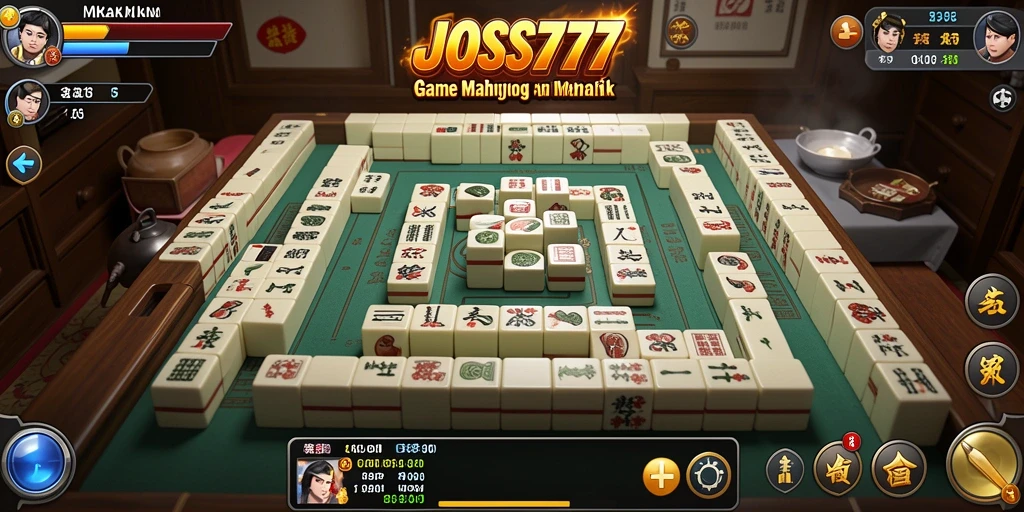 Screenshot utama JOSS777 menampilkan gameplay Mahjong yang menarik.