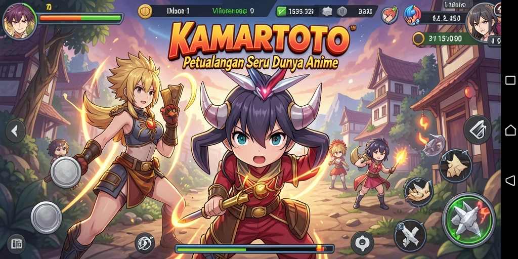 Screenshot KAMARTOTO menampilkan pengalaman bermain yang seru di dunia Anime.