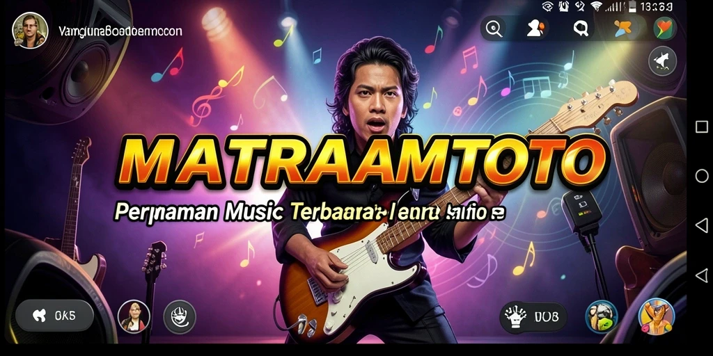 Tampilan gameplay seru dari MATARAMTOTO saat memainkan lagu favorit.