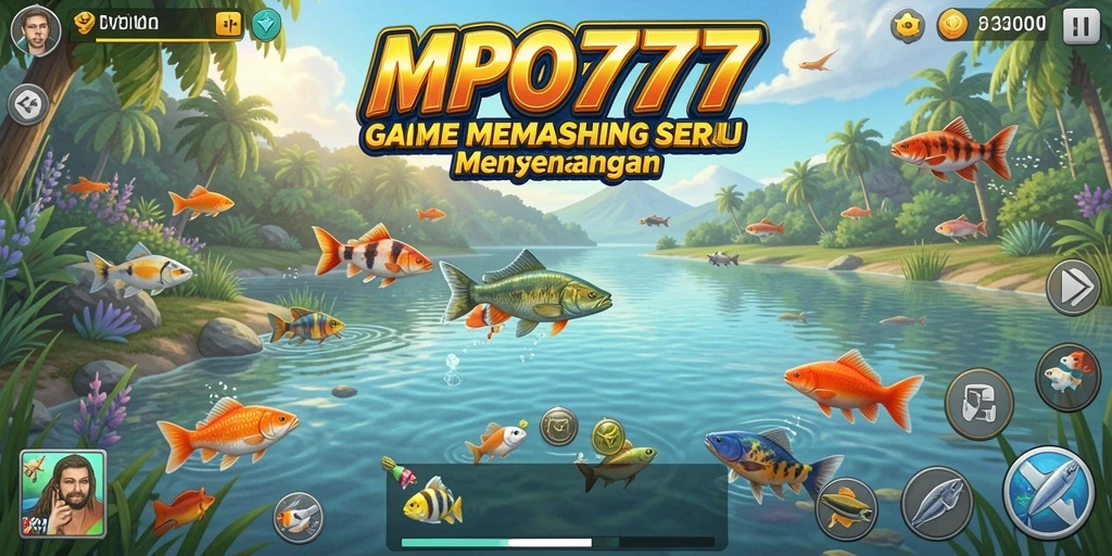 Screenshot gameplay MPO777 yang menunjukkan serunya memancing ikan.