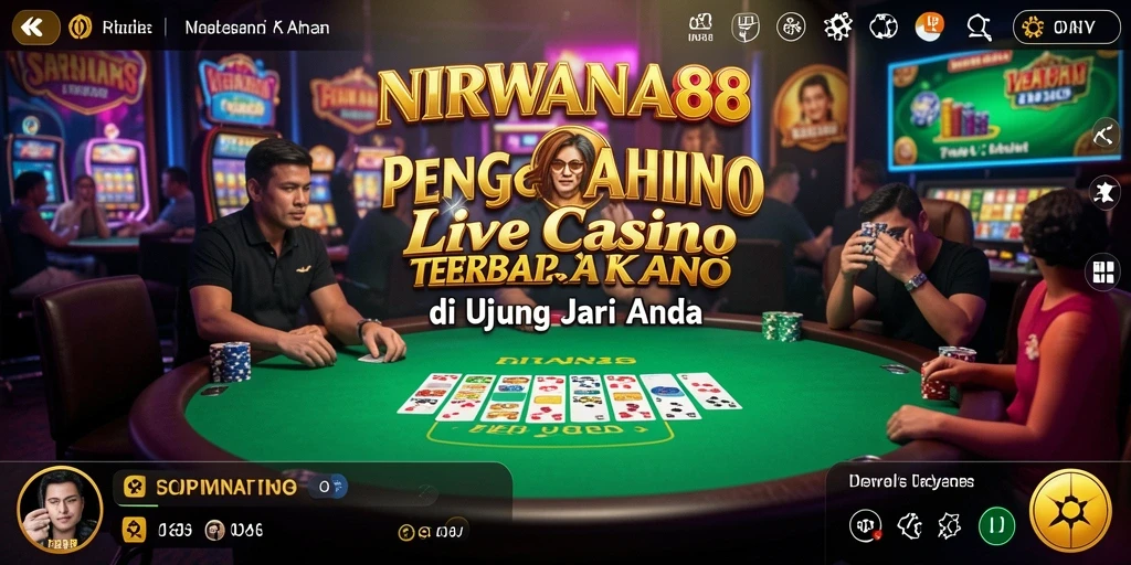 Tampilan gameplay yang menarik dalam NIRWANA88 sebagai Live Casino.