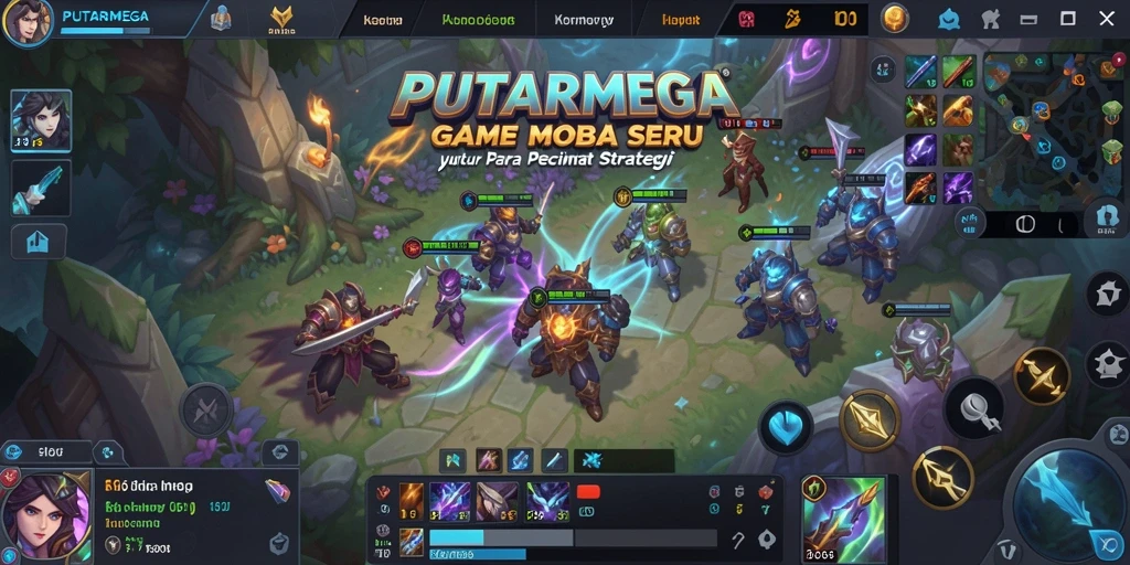 Tampilan permainan PUTARMEGA yang penuh aksi dan strategi seru.