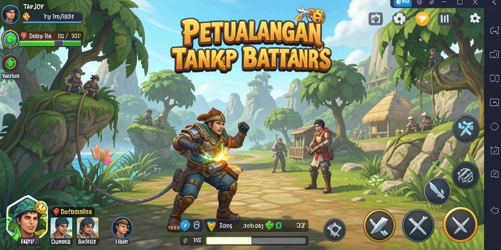 Gameplay menakjubkan dari TAPJOY dalam dunia terbuka yang luas.