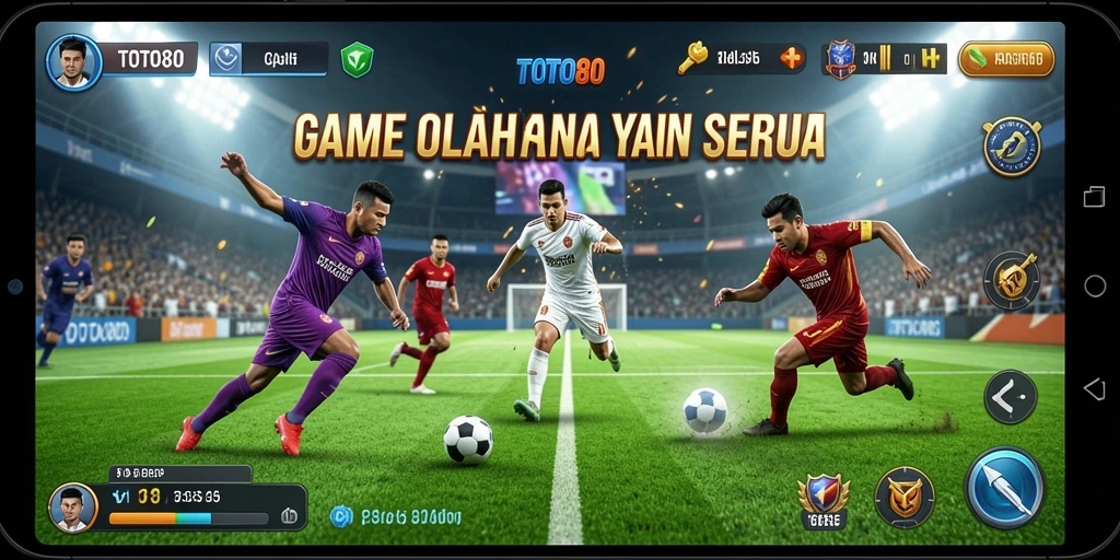 Screenshot TOTO80 menampilkan gameplay seru dan aksi olahraga intens.